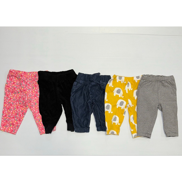 Lot of 5 Baby Girl Pants Bottoms Clothing Bundle 3 months Carters - Picture 11 of 11